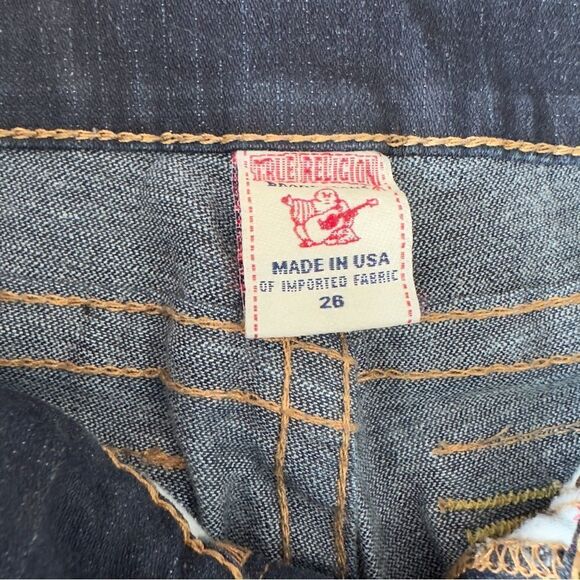 True Religion Becky Dark Wash Super T Jeans Size 26 - Picture 14 of 16